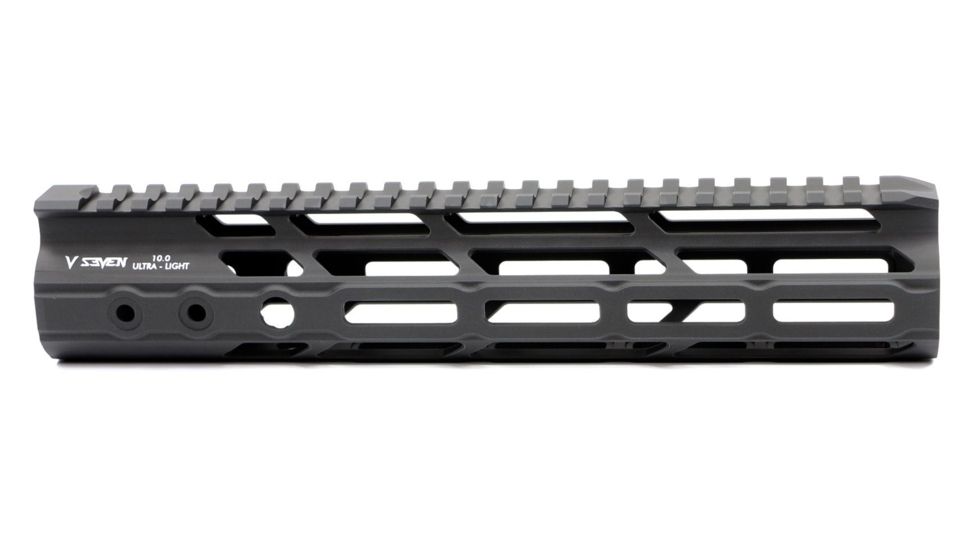 V Seven Ultra-Light Handguard, AR-15, M-LOK, 10 inch, Lithium Aluminum Alloy 2099, Black, ULIGHT 10ML