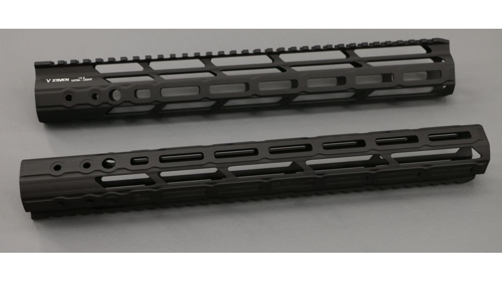 V Seven Ultra-Light Handguard, AR-15, M-LOK, 10 inch, Lithium Aluminum Alloy 2099, Black, ULIGHT 10ML