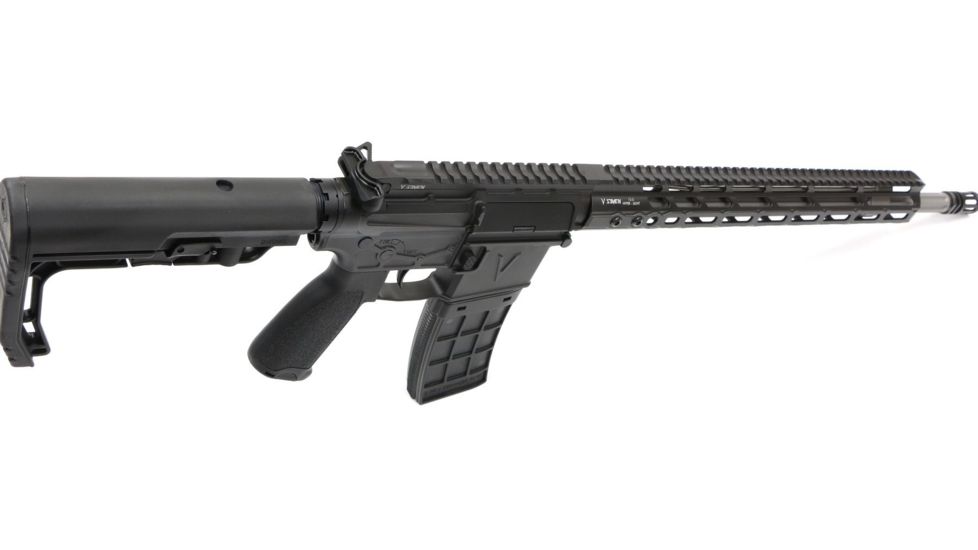 V Seven Valkyrie Enlightened Complete Upper , .224, 18in, 1-7-in twist, 1/2 x 28 Thread, Black, 18, 18ENLI 224 FLT-UR