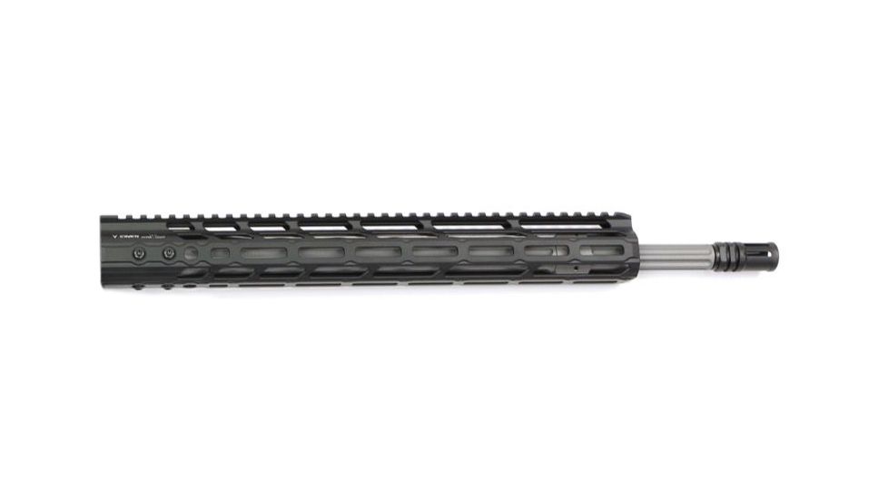 V Seven Valkyrie Enlightened Complete Upper , .224, 18in, 1-7-in twist, 1/2 x 28 Thread, Black, 18, 18ENLI 224 FLT-UR