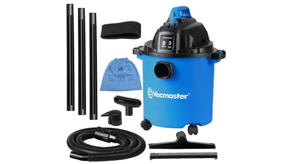 Vacmaster Lightweight 5 Gallon Wet/Dry Vac, Blue VJC507P