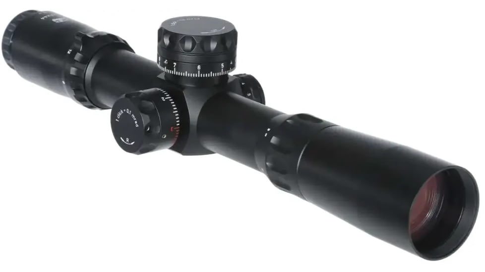 Valdada Spyder Compact Tactical Rifle Scope, 9-36x44, 35mm Tube, Second Focal Plane, MOA/MOA, MP-8 Xtreme X1 Illum, Black, VAL-9-36x44 Tactical