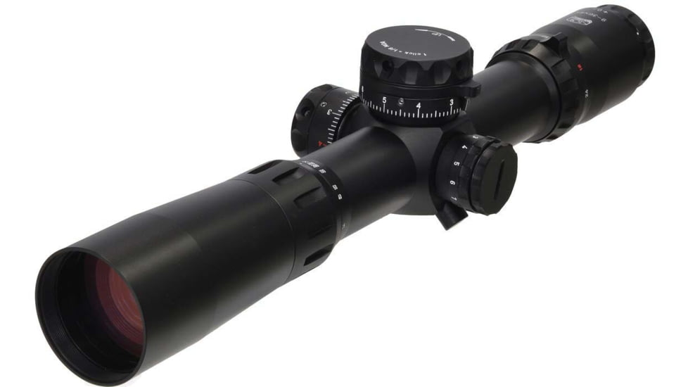 Valdada Spyder Compact Tactical Rifle Scope, 9-36x44, 35mm Tube, Second Focal Plane, MOA/MOA, MP-8 Xtreme X1 Illum, Black, VAL-9-36x44 Tactical