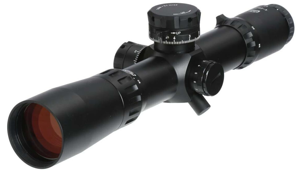 Valdada Spyder Compact Tactical Rifle Scope, 9-36x44, 35mm Tube, Second Focal Plane, MOA/MOA, MP-8 Xtreme X1 Illum, Black, VAL-9-36x44 Tactical