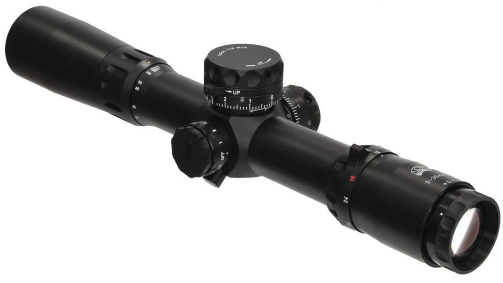 Valdada Spyder Compact Tactical Rifle Scope, 9-36x44, 35mm Tube, Second Focal Plane, MOA/MOA, MP-8 Xtreme X1 Illum, Black, VAL-9-36x44 Tactical