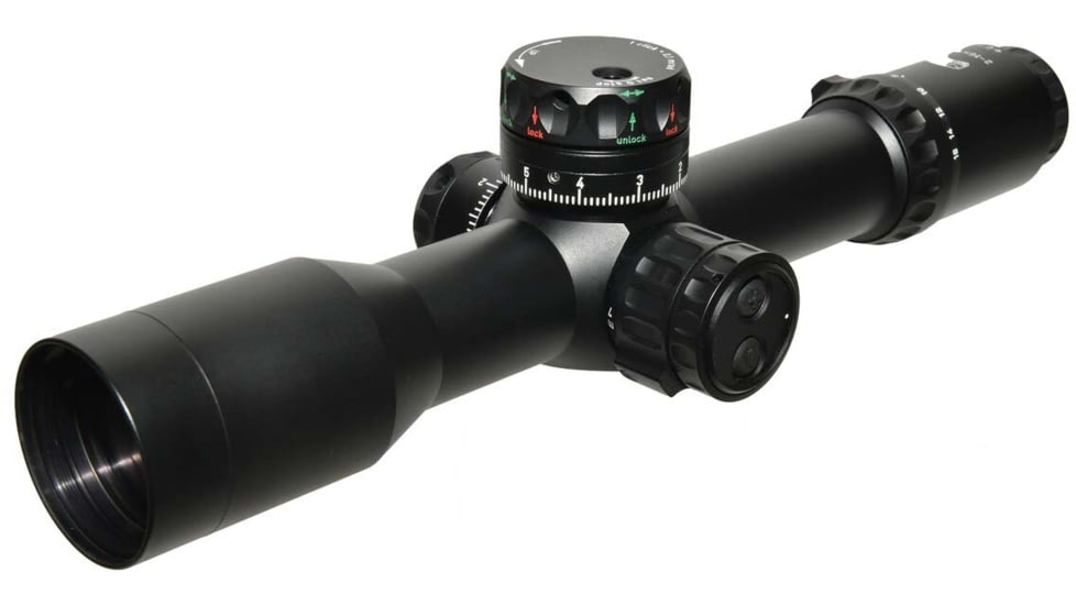 Valdada Tactical Rifle Scope, 2-16x42, 35mm Tube, First Focal Plane, Mil/Mil, Xtreme X1 Illum, Side Focus, Black, VAL-TacticalScope30