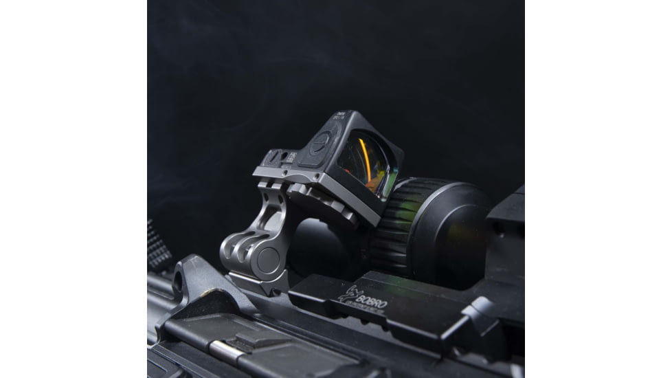Valhalla Tactical Ruhk Adjustable Offset Mount for RMR/Holosun, Absolute Co-Witness, Raw Titanium, VLT-RUKHAC-RM-RT