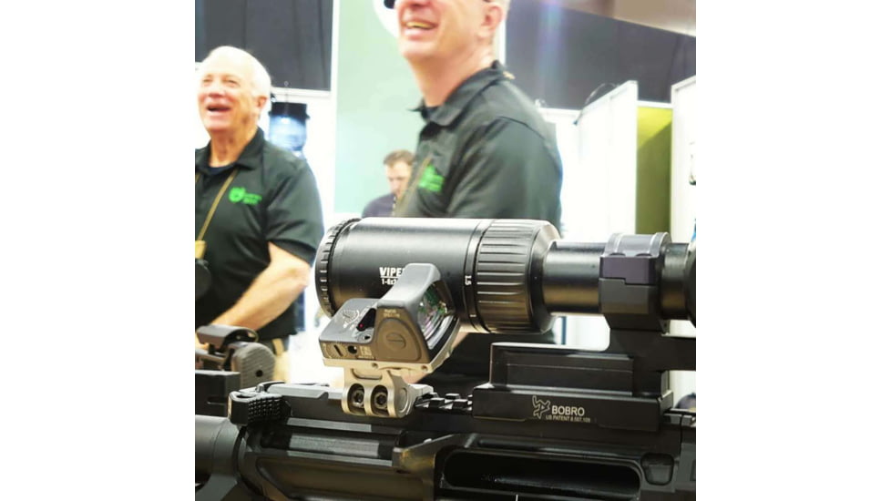 Valhalla Tactical Ruhk Adjustable Offset Mount for RMR/Holosun, Absolute Co-Witness, Raw Titanium, VLT-RUKHAC-RM-RT