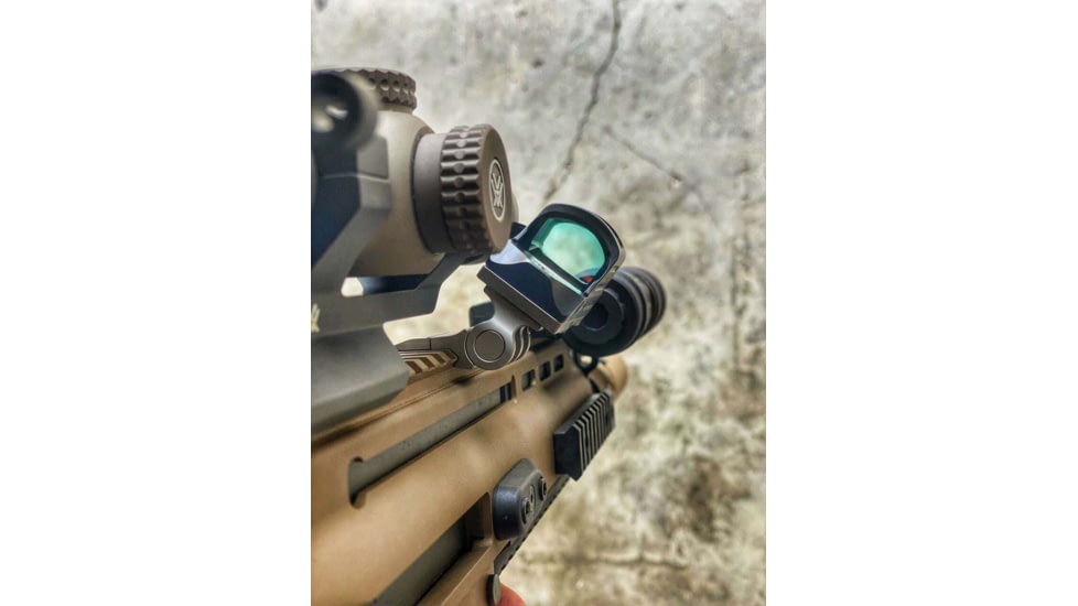 Valhalla Tactical Ruhk Adjustable Offset Mount for RMR/Holosun, Absolute Co-Witness, Raw Titanium, VLT-RUKHAC-RM-RT