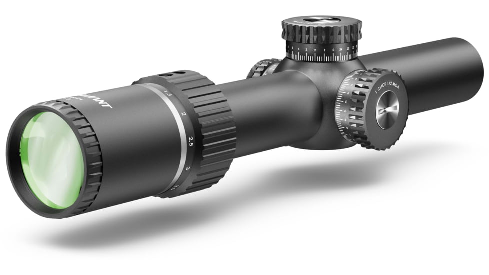 Valiant Optics Kronos SIR Rifle Scope, 1-6x24mm, 30mm Tube, TAC MOA Reticle, Black, VL3101