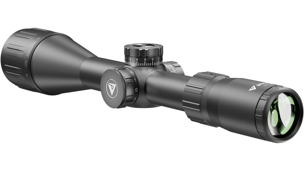 Valiant Optics Lynx Rifle Scope, 3-9x40mm, 1in Tube, AO SIR Mil-Dot Red Illuminated Reticle, Black, VL5201