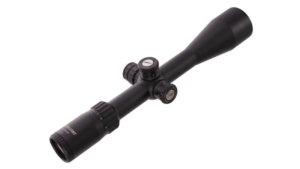 Valiant Optics Lynx Rifle Scope, 6-24x50mm, 30mm Tube, SF SIR Mil-Dot Red Illuminated Reticle, Black, VL5301