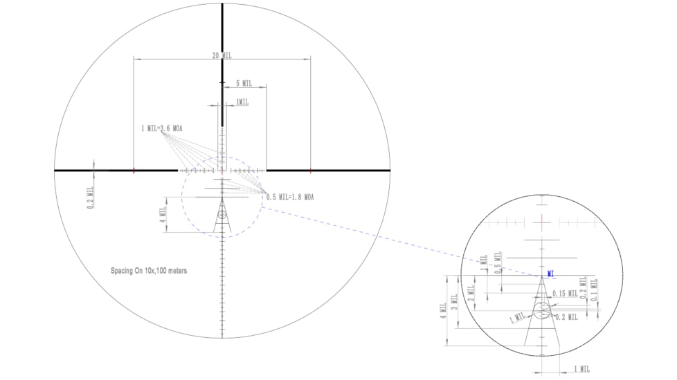 Valiant Optics Themys Rifle Scope, 4-12x40mm, 1in Tube, AO HFT Non-Illuminated Reticle, Black, VL4402