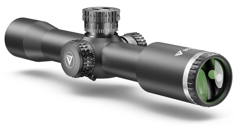 Valiant Optics Themys SF Compact Rifle Scope, 10x32mm, 30mm Tube, Mil HFT MRAD Reticle, Black, VL4003