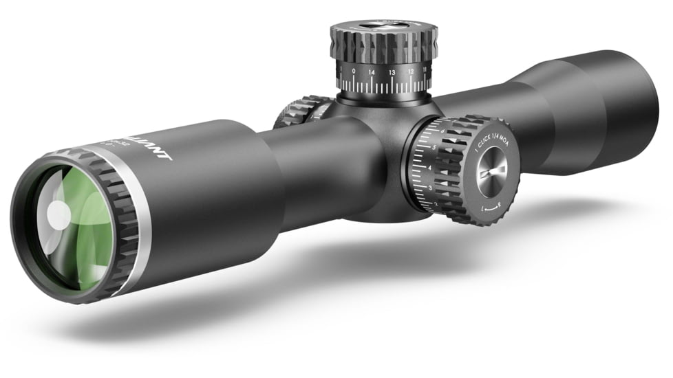 Valiant Optics Themys SF Compact Rifle Scope, 10x32mm, 30mm Tube, Mil HFT MRAD Reticle, Black, VL4003