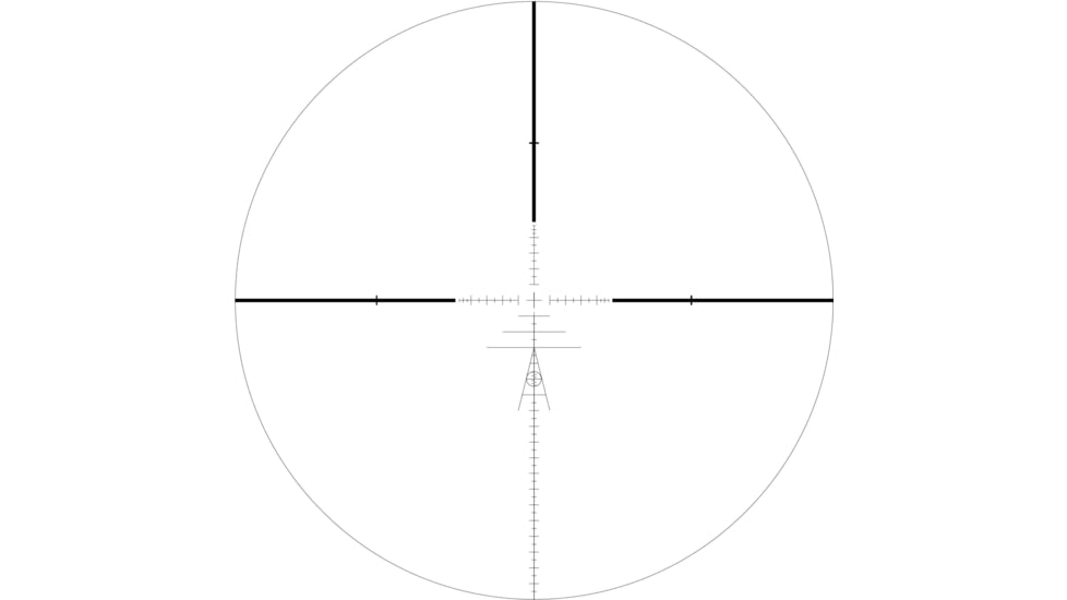 Valiant Optics Themys SF Compact Rifle Scope, 3-12x42mm, 30mm Tube, Mil HFT MRAD Reticle, Black, VL4104