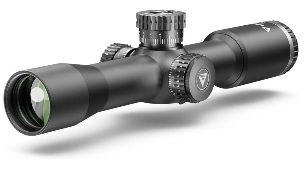 Valiant Optics Themys SF Compact Rifle Scope, 10x32mm, 30mm Tube, Mil HFT MRAD Reticle, Black, VL4003