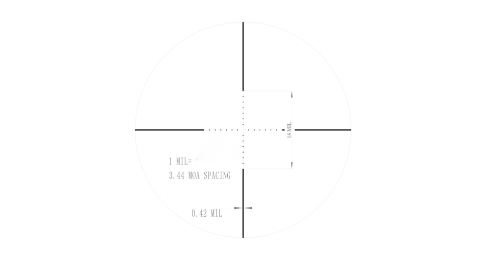 Valiant Optics Zephyr Rifle Scope, 6-24x50mm, 30mm Tube, SF SIR Mil-Dot Red/Green Illuminated Reticle, Black, VL2106
