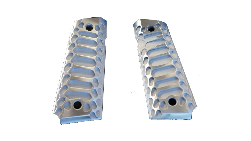 Valkyrie Dynamics Cobra Officers1911 Grips, Brushed, Compact/Officers, 714270116186-1745