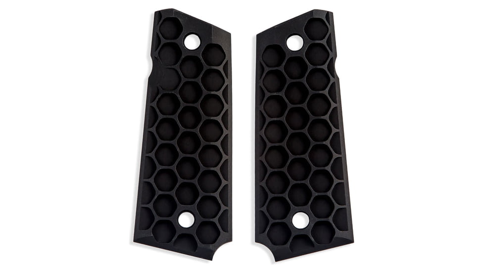 Valkyrie Dynamics Hive Officers 1911 Grips, Black, Compact/Officers, 714270116186-1741