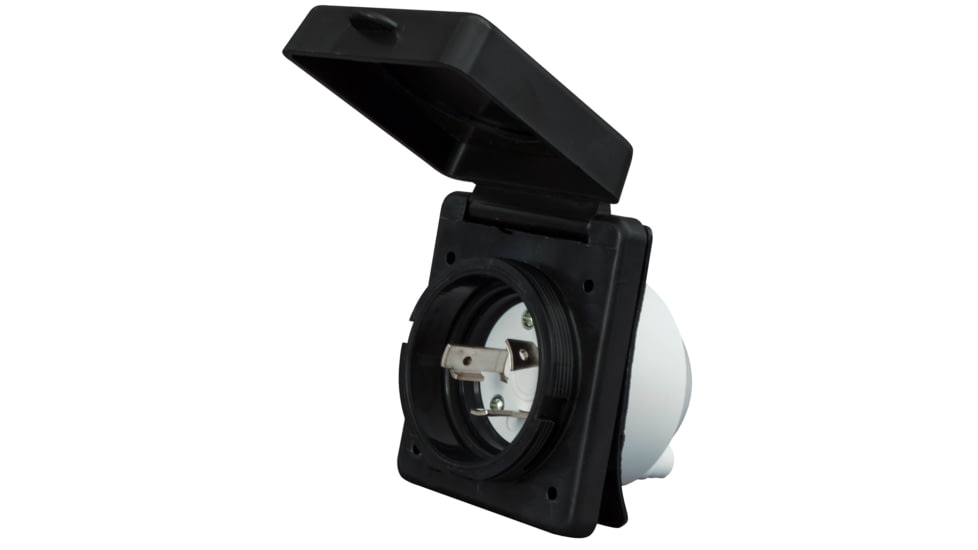 Valterra 30 Amp Power Inlet, Black, A10-30INBKVP