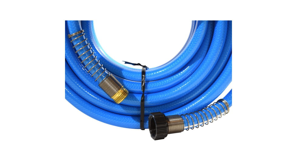 Valterra Aquafresh High Pressure Drinking Water Hose With Hose Savers - 5/8in x 50ft, Blue, 5/8in x 50ft, W01-9600