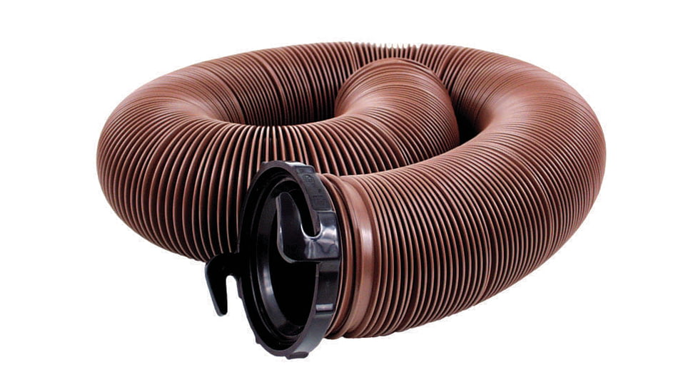 Valterra Ez Flush Standard Drain Hose With T1024 Adapter, 10ft, D04-0082