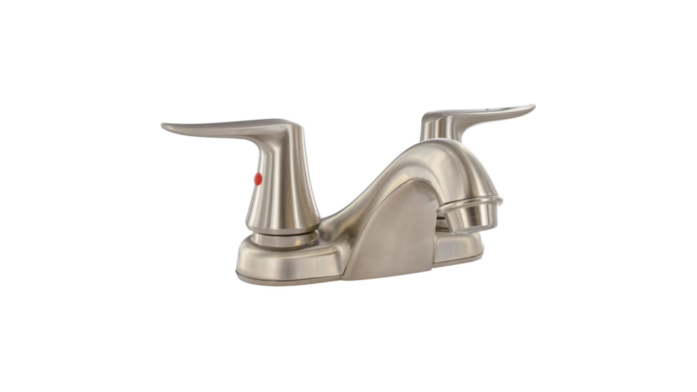 Valterra Faucet 4in Deck Lav Brushed Nickel 2 Lever Handle, PF222405
