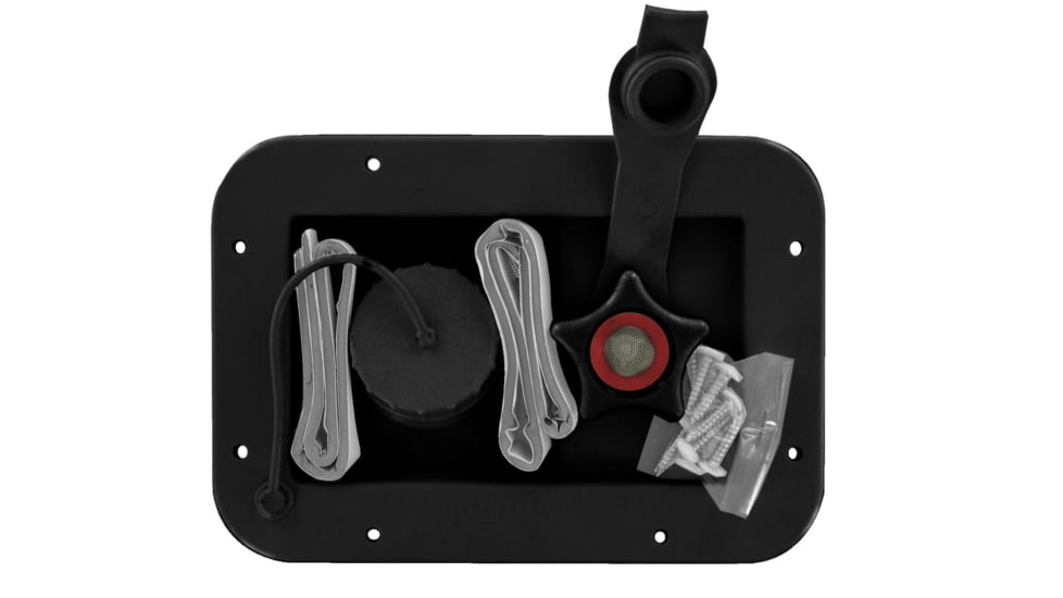 Valterra Gravity/City Water Inlet, Carded, Black, A01-2001BKVP