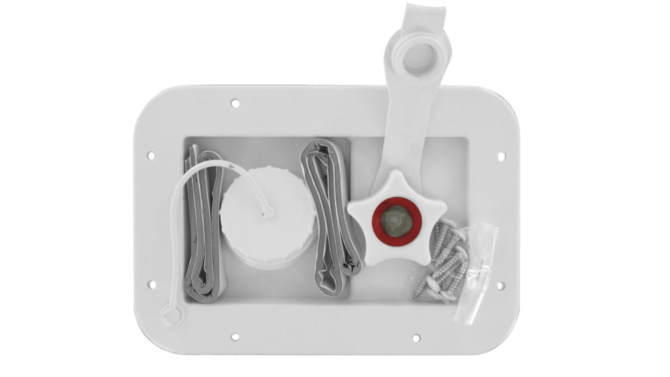 Valterra Gravity/City Water Inlet, Carded, White, A01-2001VP