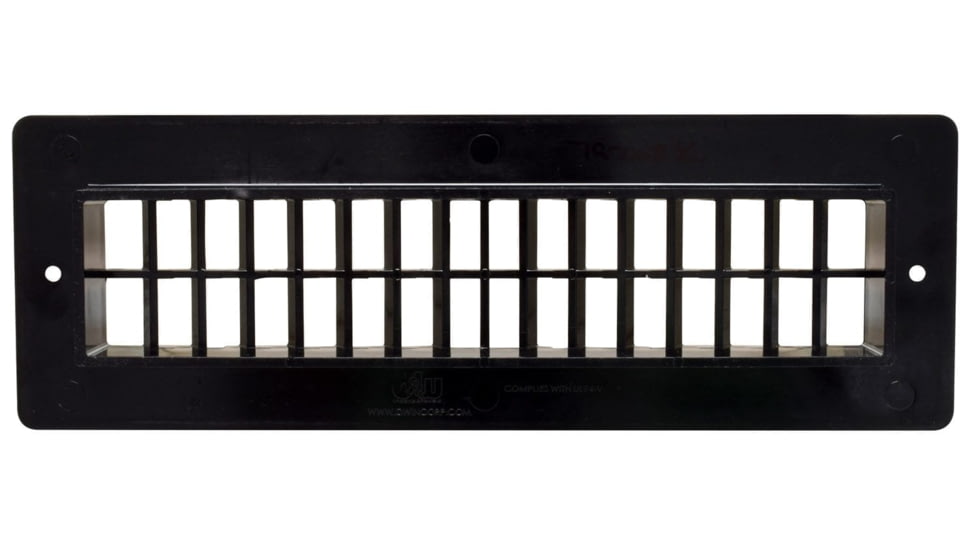Valterra Heating And A/C Floor Register - 2-1/4in x 10in, Black, A10-3366VP