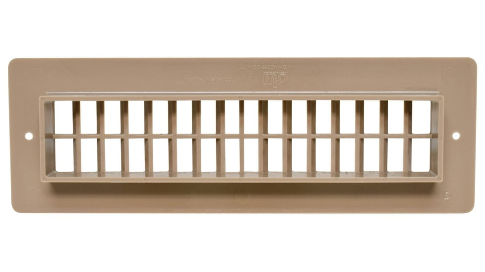 Valterra Heating And A/C Floor Register - 2-1/4in x 10in, Light Brown, A10-3365VP
