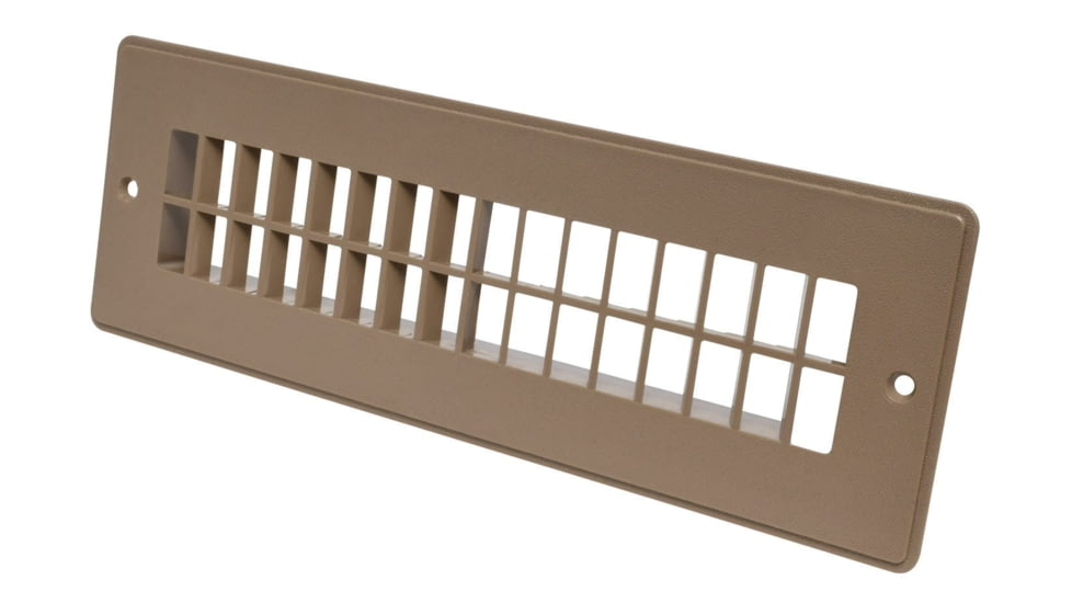 Valterra Heating And A/C Floor Register - 2-1/4in x 10in, Light Brown, A10-3365VP