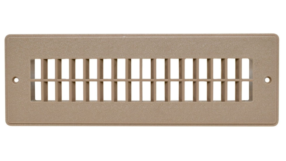Valterra Heating And A/C Floor Register - 2-1/4in x 10in, Light Brown, A10-3365VP