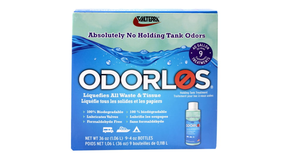 Valterra Odorlos Holding Tank Treatment, 4oz, Pack of 9, V77001