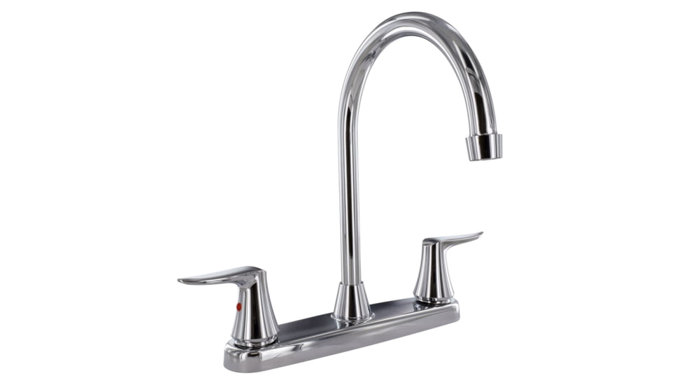 Valterra Pf221305 Faucet 8in Deck Chrome Hi Arc Spout 2 Handle, PF221305