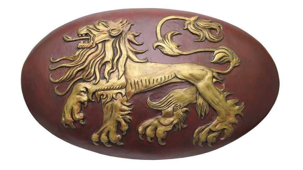 Valyrian Steel Lannister Shield, 31 x 18, VS0115