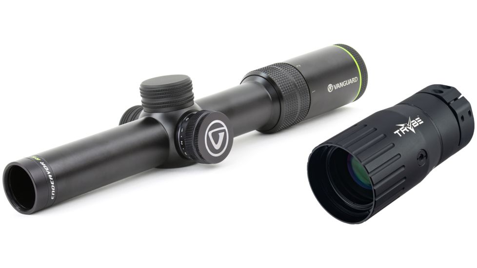 Vanguard Endeavor RS VI 1-6x24mm Rifle Scope, 30mm, Illuminated, Dispatch Tactical, Black, Endeavor RS VI 1624DS556 with Trybe Optics Enhancer