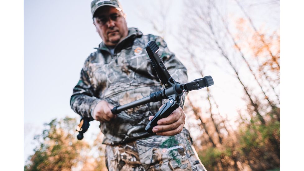 Vanguard VEO 2 Shooting Stick, Black, 4 section, 23mm aluminum leg, 360-degree rotating, wide U-Yoke, VEO 2 AM-234TU