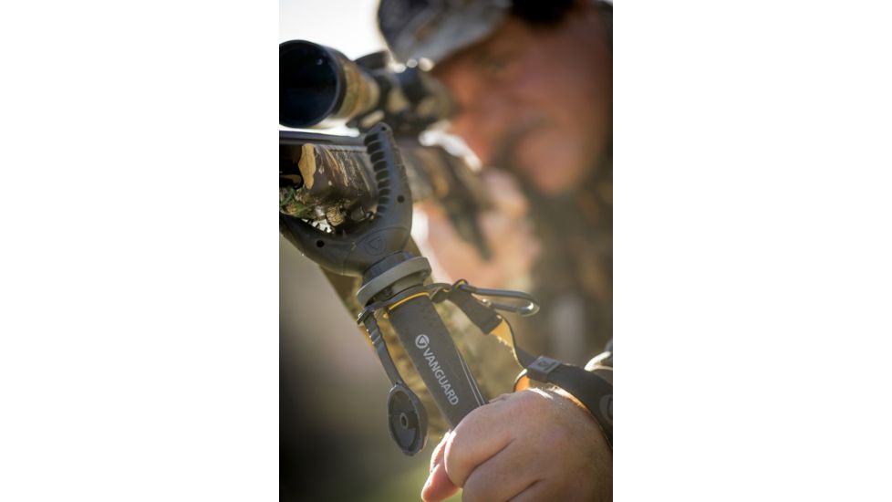 Vanguard VEO 2 Shooting Stick, Black, 4 section, 23mm aluminum leg, 360-degree rotating, wide U-Yoke, VEO 2 AM-234TU