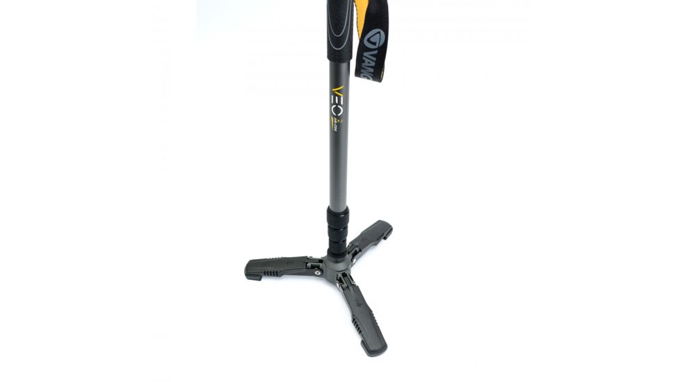 Vanguard VEO 2 Shooting Stick, Black, 4 section, 23mm aluminum leg, 360-degree rotating, wide U-Yoke, VEO 2 AM-234TU
