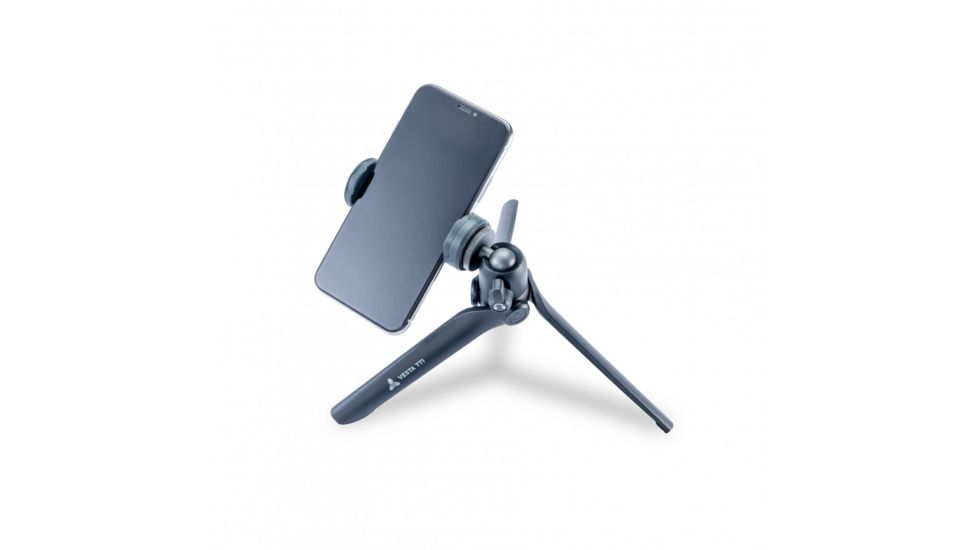 Vanguard Vesta TT1 Aluminum Tabletop Tripod w/ Smart Phone Holder, Black Vesta TT1 BP