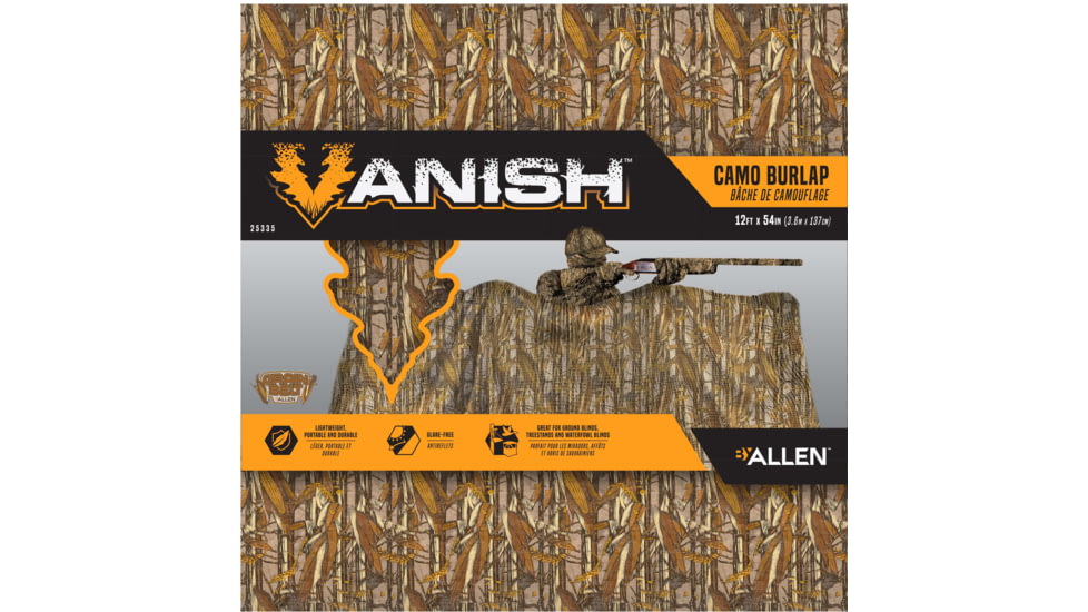 Vanish Camo Burlap, Natural/Grain Belt, 54 in x 12 Foot, 25335