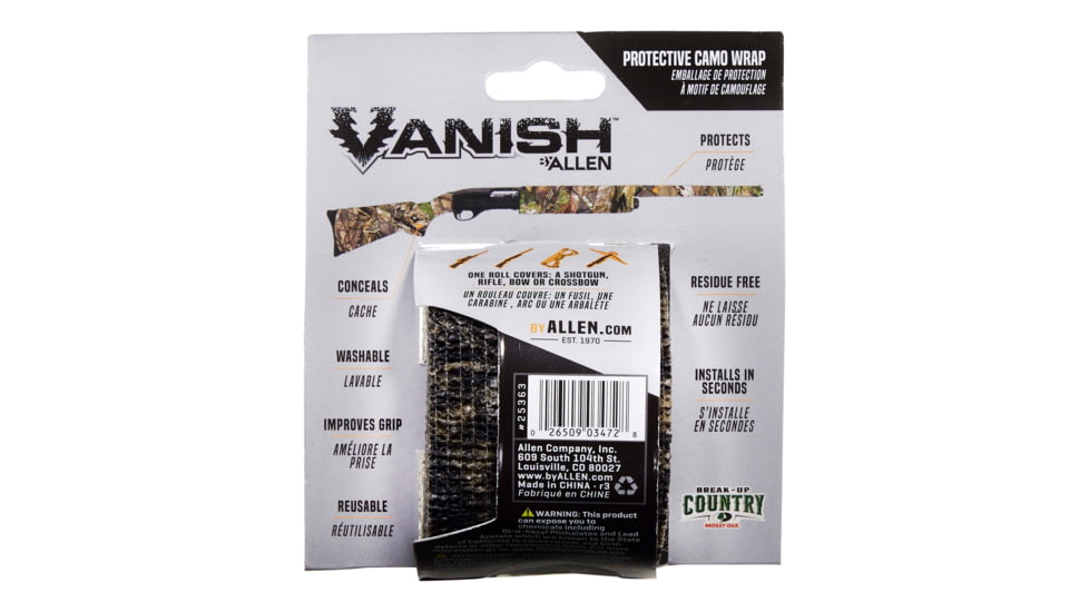 Vanish Protective Camo Wrap, Mossy Oak Break-Up Country, 15ft, 25363