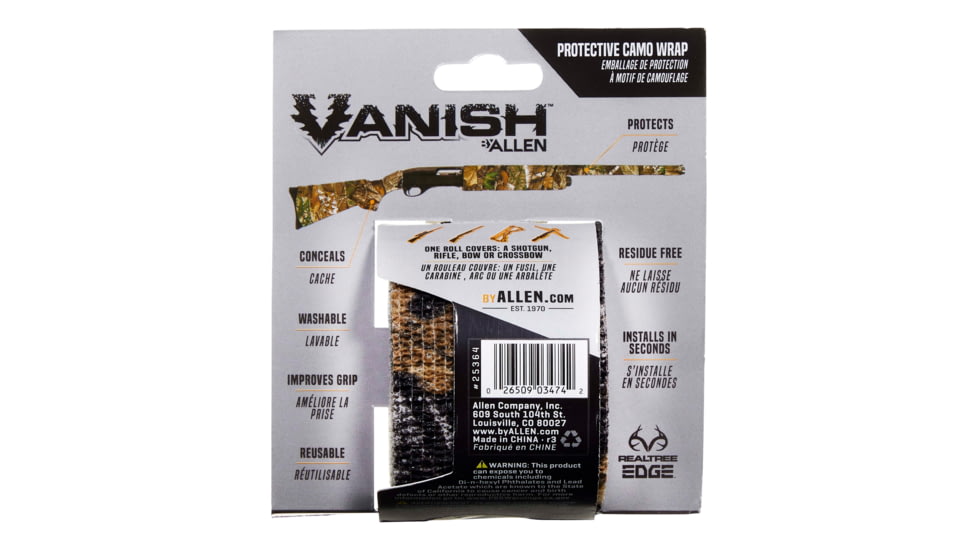 Vanish Protective Camo Wrap, Realtree Edge, 15ft, 25364