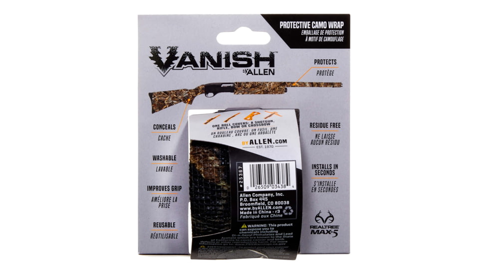 Vanish Protective Camo Wrap, Realtree Max-5, 15ft, 25367
