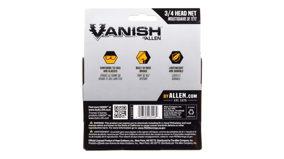 Vanish Visa Form Camo Hunting Head Net, Realtree Edge Camo, Full, 25375