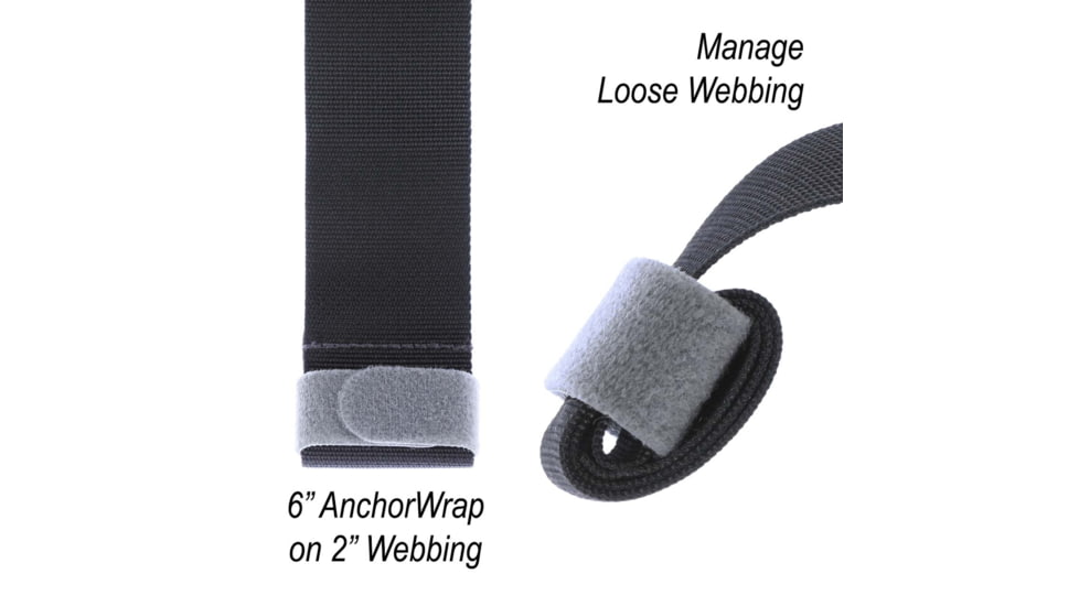 Vanquest Gear 6 in Anchor Wraps, 10-Pack, Wolf Gray, 020106WG