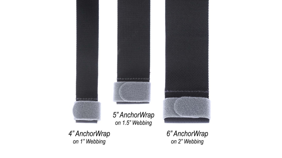 Vanquest Gear 6 in Anchor Wraps, 10-Pack, Wolf Gray, 020106WG