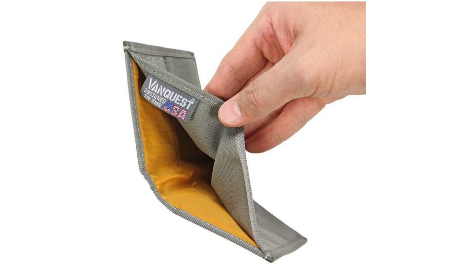 Vanquest Gear CACHE 2.0 RFID-Blocking Wallet, Wolf Gray, Small 031210WG